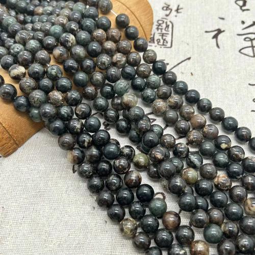Gemstone Jewelry Beads Phlogopite Round polished fashion jewelry & DIY mixed colors Sold Per Approx 35-40 cm Strand