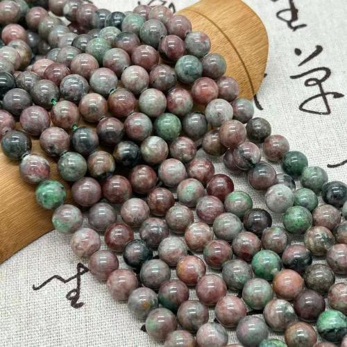 Naturelles perles grenats, grenat, Rond, poli, bijoux de mode & DIY & normes différentes pour le choix, couleurs mélangées, Vendu par Environ 35-40 cm brin