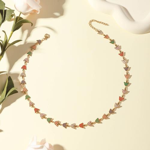 Rustfrit stål smykker halskæde, 304 rustfrit stål, forskellige længde for valg & for kvinde & emalje, Solgt af PC
