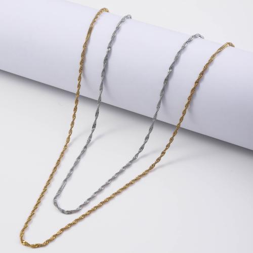 Halskette, 304 Edelstahl, mit Verlängerungskettchen von 5cm, Modeschmuck & für Frau, keine, 2.20mm, verkauft per ca. 45 cm Strang