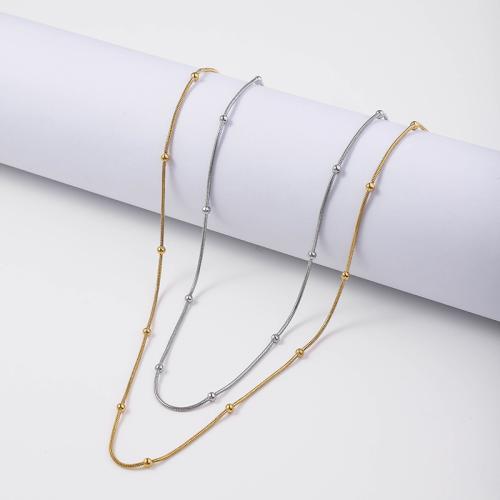 Stainless Steel Chain Necklace, 304 Stainless Steel, with 5cm extender chain, fashion jewelry & for woman, more colors for choice, 1.20mm, Sold Per Approx 45 cm Strand