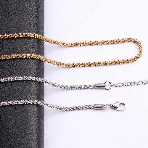Stainless Steel Chain Necklace, 304 Stainless Steel, different length for choice & Unisex & different size for choice, more colors for choice, Sold By PC