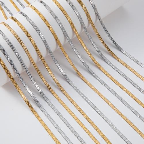 Edelstahl Schmuck Halskette, 304 Edelstahl, unterschiedliche Länge der Wahl & unisex & verschiedene Stile für Wahl, keine, 4mm, verkauft von PC