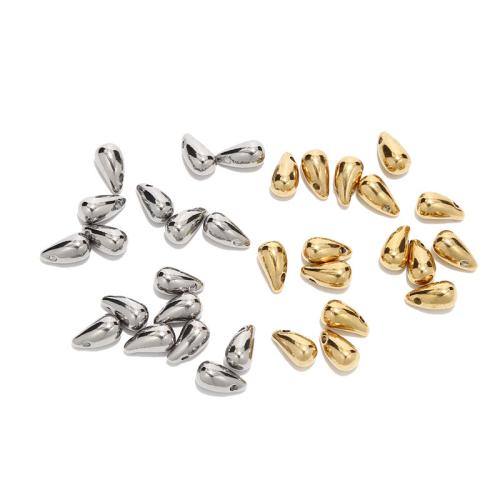 Stainless Steel Pendants, 304 Stainless Steel, Teardrop, DIY, more colors for choice, 12x7mm, Sold By PC