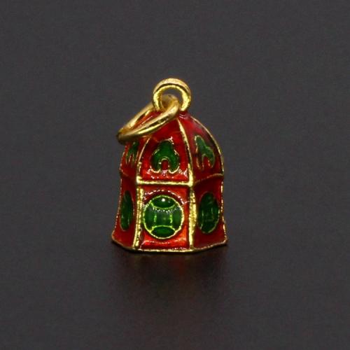 Zinc Alloy Enamel Pendants gold color plated DIY mixed colors nickel lead & cadmium free Sold By PC