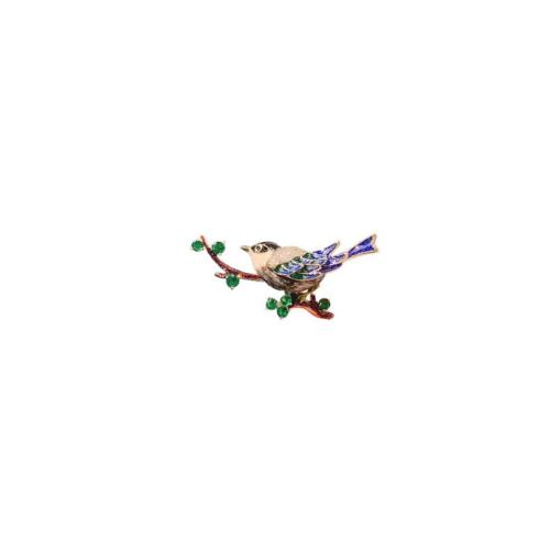 سبائك الزنك دبابيس, طائر, مطلي, الصغرى تمهيد زركون & للمرأة & مينا, المزيد من الألوان للاختيار, 59x31mm, تباع بواسطة PC