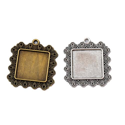 Zinc Alloy Pendant Cabochon Setting plated DIY Sold By Lot