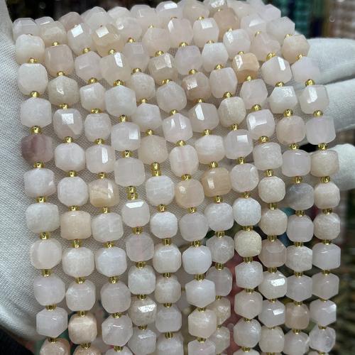 Natural Aventurine Beads, Pink Aventurine, Square, fashion jewelry & DIY & different size for choice & faceted, light pink, Sold Per Approx 38 cm Strand
