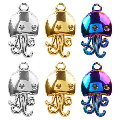Stainless Steel Animal Pendants 304 Stainless Steel Octopus Vacuum Ion Plating fashion jewelry & DIY Sold By PC