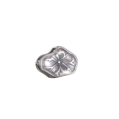 925 Sterling Silver Beads, Lotus Leaf, DIY, 8x6mm, Sold By PC