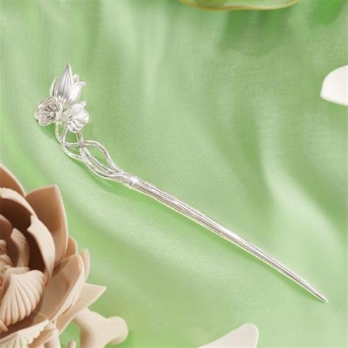 Hair Stick, Brass, Flower, for woman, 185mm, Sold By PC