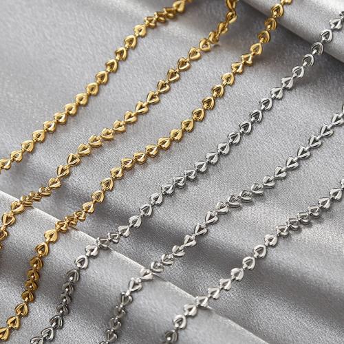 Stainless Steel Jewelry Chain, 304 Stainless Steel, DIY, more colors for choice, 4mm, Sold By m