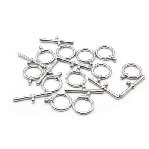 Stainless Steel Toggle Clasp 304 Stainless Steel DIY original color Sold By Bag