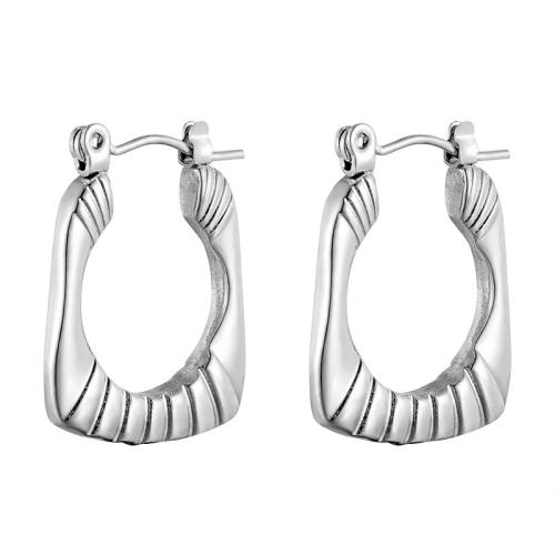 Stainless Steel Lever Back Earring, 304 Stainless Steel, plated, for woman, more colors for choice, 19.30x23mm, Sold By Pair