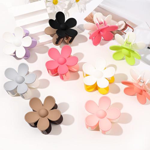 Hair Claw Clips, Plastic, Flower, handmade, for woman, more colors for choice, Sold By PC