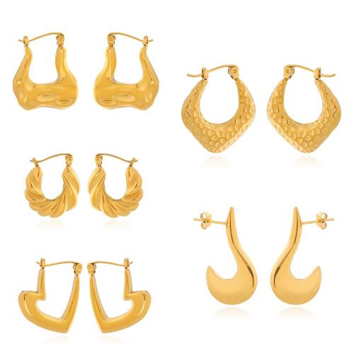 Acier inoxydable Levier Retour Earring, Acier inoxydable 304, Placage, styles différents pour le choix & pour femme, plus de couleurs à choisir, Vendu par paire