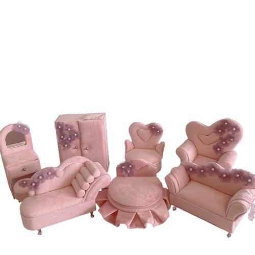 Multifunktionale Schmuck-Box, Baumwollsamt, mit Kunststoff Perlen, Staubdicht & verschiedene Stile für Wahl, Rosa, verkauft von PC