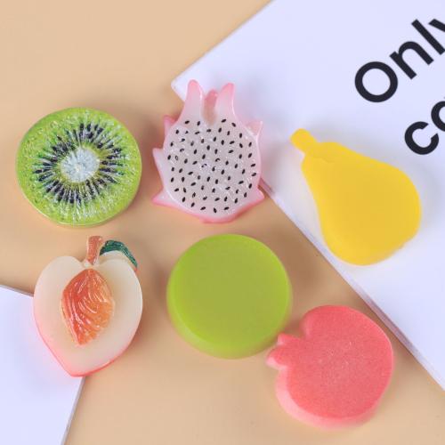 Hair Accessories DIY Findings, Resin, Fruit, different styles for choice & enamel, 15x20mm, Sold By PC