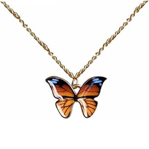 Zinc Alloy Jewelry Necklace fashion jewelry & for woman & enamel Length Approx 45 cm Sold By PC