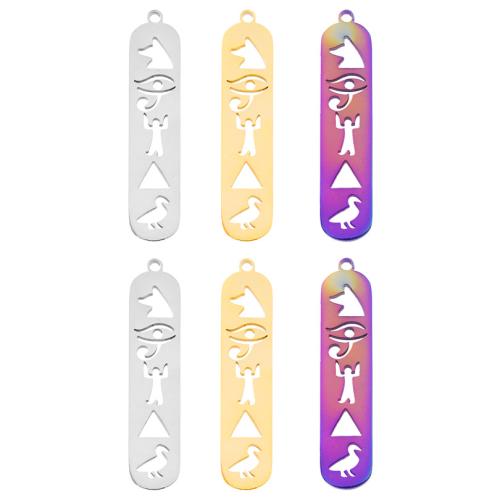 Stainless Steel Pendants, 304 Stainless Steel, Heart, Vacuum Ion Plating, fashion jewelry & DIY & hollow, more colors for choice, 7x34mm, Sold By PC