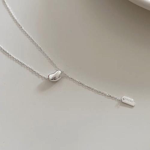 925 Sterling Silver Necklaces, fashion jewelry & for woman, Length:Approx 45.3 cm, Sold By PC