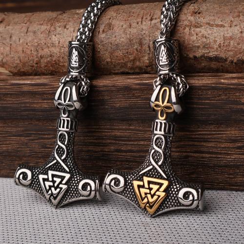 Stainless Steel Jewelry Necklace, 304 Stainless Steel, fashion jewelry & Unisex & different styles for choice, more colors for choice, 44x34mm, Length:Approx 60 cm, Sold By PC
