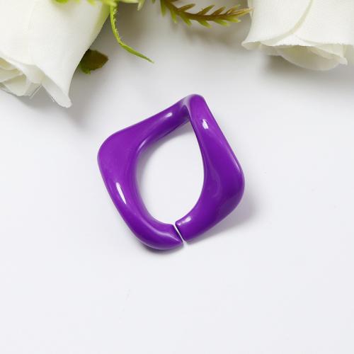 Acrylic Linking Ring, DIY, more colors for choice, 28x26mm, Approx 100PCs/Bag, Sold By Bag