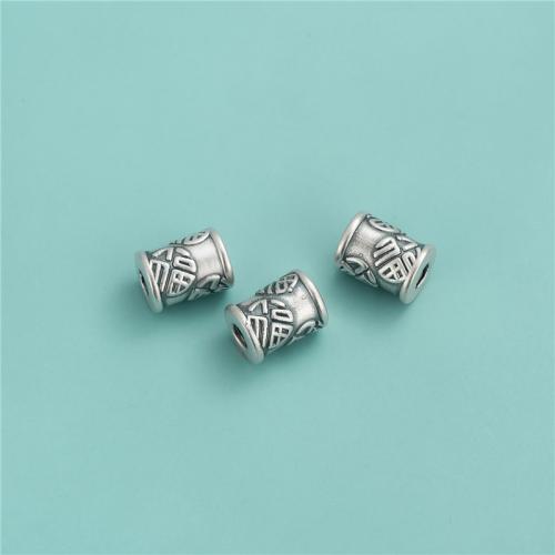 925 Sterling Silver Spacer Bead, DIY, original color, 8x10.80mm, Hole:Approx 3mm, Sold By PC