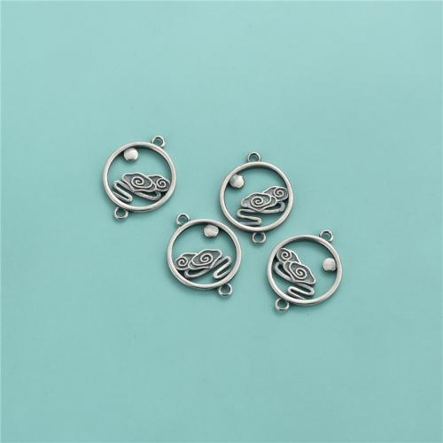 925 Sterling Silver Connector, DIY, original color, 14.70x19.80mm, Sold By PC