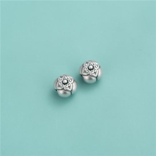 925 Sterling Silver Spacer Bead, DIY, original color, 10.30x9.40mm, Hole:Approx 2.5mm, Sold By PC