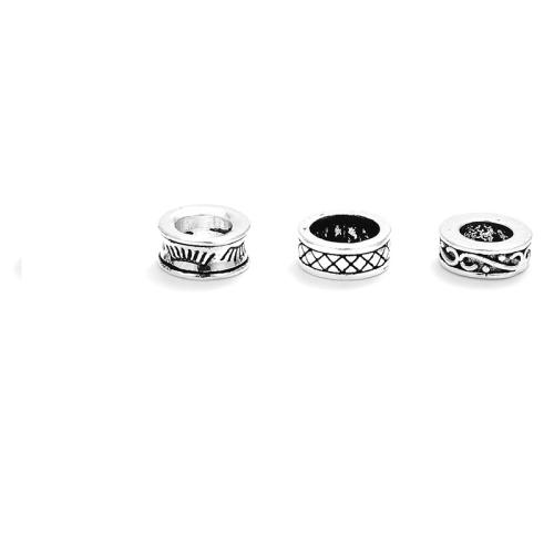 Perlas de espaciador, plata de ley 925, Bricolaje & diferentes estilos para la opción, color original, 8mm, Vendido por UD