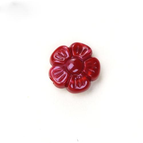 Perle acrylique, fleur, DIY, plus de couleurs à choisir, 16x16mm, Trou:Environ 2mm, Environ 100PC/sac, Vendu par sac