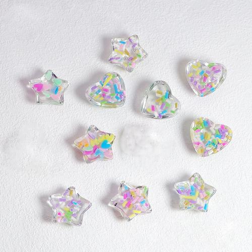 Mobile Phone DIY Decoration, Resin, Different Shape for Choice, mixed colors, Approx 100PCs/Bag, Sold By Bag