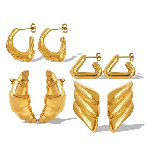 Titan Stahl Ohrring, Titanstahl, plattiert, Modeschmuck & verschiedene Muster für Wahl, keine, verkauft von Paar