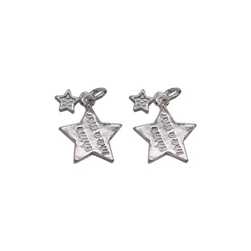 925 Sterling Silver Pendant, Star, DIY, more colors for choice, Sold By PC