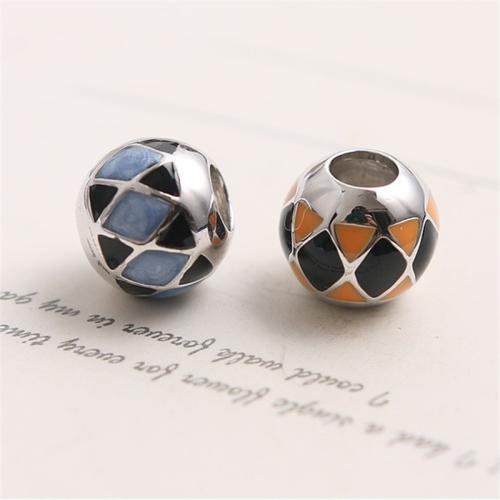 925 Sterling Silver Beads DIY & enamel Sold By PC