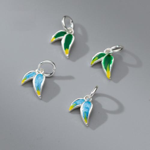 925 Sterling Silver Pendant, DIY & epoxy gel, more colors for choice, 9x7.50x2.20mm, Sold By PC