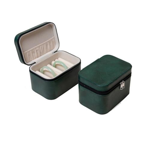 PU Leather Bracelet Box with Flocking Fabric & Wood durable & dustproof Sold By PC