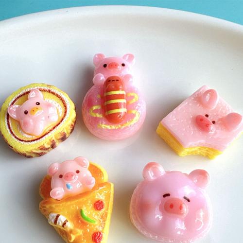 Mobile Phone DIY Decoration, Resin, food shape, different styles for choice & enamel, DIY kit length 20-30mm, Sold By PC