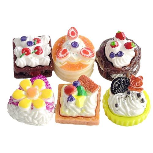 Mobile Phone DIY Decoration, Resin, Cake, different styles for choice & enamel, DIY kit length 20-25mm, Sold By PC