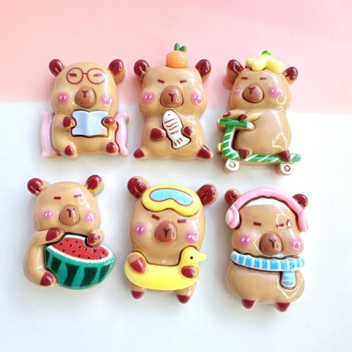 Mobile Phone DIY Decoration, Resin, Bear, different styles for choice & enamel, DIY kit length 20-35mm, Sold By PC