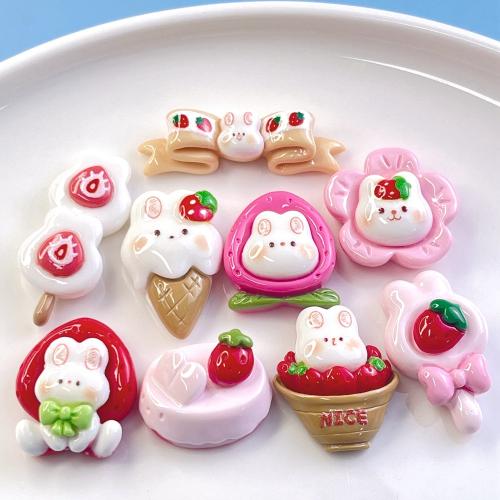 Mobile Phone DIY Decoration, Resin, Rabbit, different styles for choice & enamel, Sold By PC