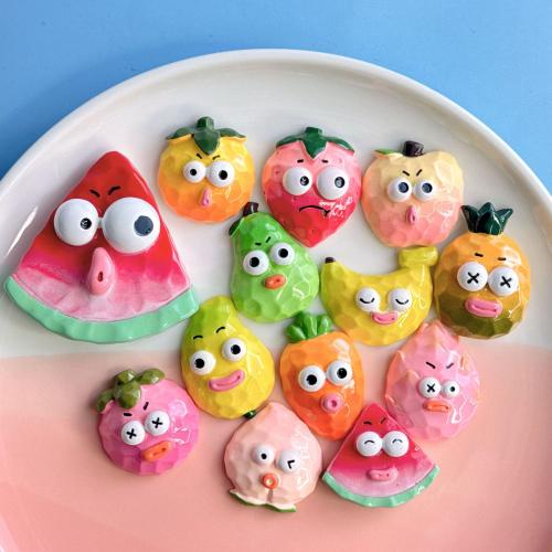 Mobile Phone DIY Decoration, Resin, Fruit, different styles for choice & enamel, DIY kit length 25-35mm, Sold By PC