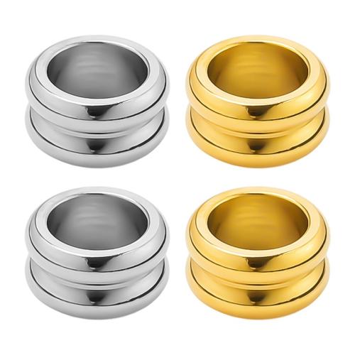 Stainless Steel Large Hole Beads, 304 Stainless Steel, Vacuum Ion Plating, fashion jewelry & DIY & different size for choice, more colors for choice, Sold By PC