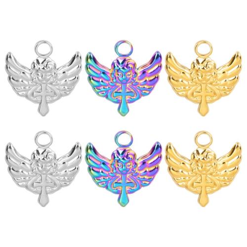 Stainless Steel Pendants 304 Stainless Steel Angel Vacuum Ion Plating fashion jewelry & DIY Sold By PC