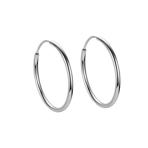 925 Sterling Zilveren Hoop Oorbellen, mode sieraden & verschillende grootte voor keus & voor vrouw, Verkocht door pair