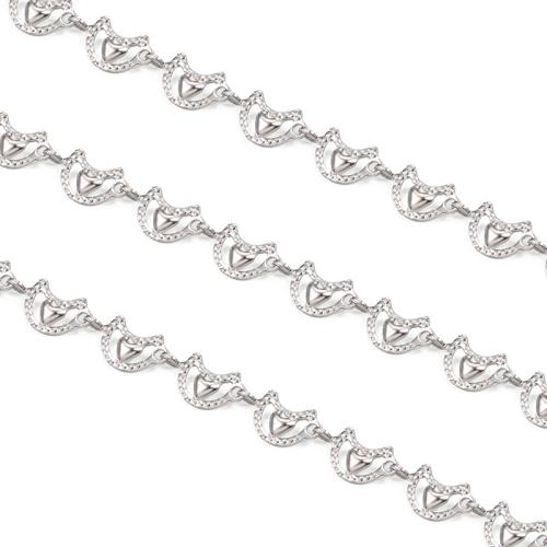 Nerezová ocel Nekclace Chain, 304 Stainless Steel, DIY, Prodáno By m