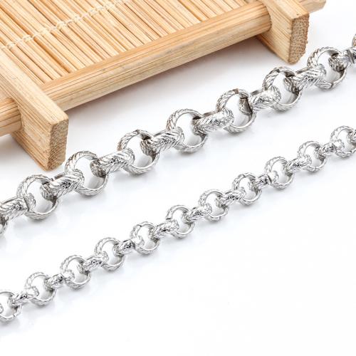 Rozsdamentes acél Nekclace Chain, 304 rozsdamentes acél, DIY & különböző méretű a választás, Kb 2m/Bag, Által értékesített Bag