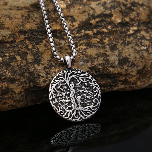 Stainless Steel Jewelry Necklace, 304 Stainless Steel, polished, fashion jewelry & different styles for choice & for man, 30x38mm, Length:Approx 60 cm, Sold By PC