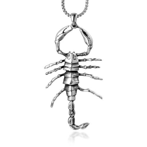Životinja privjesci od nehrđajućeg čelika, 304 nehrđajućeg čelika, Škorpion, uglađen, modni nakit & za čovjeka, 39.20x79.50mm, Prodano By PC